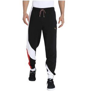 PUMA Men Colorblock Black Track Pants Size XL code 846137 01